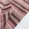 Nuevo en Stock Tela de Gasa Perlada Rayada Estampada de 80g para Vestidos, Blusas y Tocados de Mujer de Primavera y Verano
