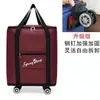 Bolsa de bagagem feminina portátil grande capacidade alojamento estudante masculino bolsa de viagem de trabalho com rodinha bolsa de viagem oversized
