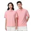 Camisa Polo Floral de Algodón Perlado de 220g con 40 Hilos, Hombro Caído, Corte Holgado, Cuello Campana, Manga Corta, Uniforme de Equipo con Bordado y Estampado