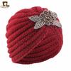 Accesorios de diamante de cuatro hojas sombrero de tortuga de lana sombrero indio sombrero para ropa de otoño e invierno suministro de comercio electrónico transfronterizo JDM-138D