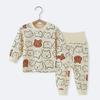 Ropa de otoño para bebé, pantalones de otoño, pijamas de algodón de cintura alta para bebé, ropa de casa, protección abdominal, ropa interior para niños, traje de base cálida