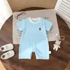 Roupas de bebê verão macacão de bebê estiloso para bebês pequenos roupa de verão macacão de manga curta estilo fino roupa externa macacão