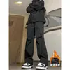 Pantalones Impermeables a Prueba de Viento Rusher para Hombre y Mujer Otoño e Invierno Pantalones Engrosados Marca de Moda Plappy Shuai Forrados de Polar Pantalones de Esquí del Noreste