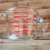 Suministros de Cocina Horneado Vaso Medidor de Vidrio con Escala Taza para Desayuno Juego de Vasos Medidores de Alto Borosilicato Horneado Grado Alimenticio