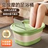 Cubeta Plegable para Baño de Pies Profundiza sobre la Pantorrilla con Tapa Aislamiento Masaje Cubeta para Baño de Pies Cuidado de la Salud en el Hogar Palangana Gruesa para Baño de Pies