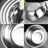 Tazón Engrosado de Acero Inoxidable, Tazón Multiusos No Magnético, Tazón para Sopa de Cafetería, Tazón para Fideos Instantáneos del Hogar, Tazón para Arroz, Tazón para Bebé, Tazón para Sopa, Tazón para Batir Huevos