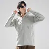 Ropa de Protección Solar con Capucha de Seda de Hielo de Talla Grande para Hombres, Protección UV al Aire Libre en Verano, Ropa de Protección Solar Fresca para Parejas, Ropa Protectora para la Piel de Hombre