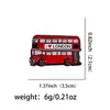 Broche de Autobús de Londres Insignia Metálica de Dibujos Animados Joyería Creativa con Letras Inglesas Medalla Broche para Ropa Accesorios Ingleses