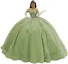 Vestido de Noiva Ombro a Ombro Transfronteiriço da Amazon com Saia Grande e Cauda, Vestido de Noite de Lantejoulas Azuis, Vestido de Princesa para Debutante