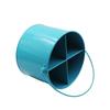 Cubo Metálico Redondo para Cubiertos Bolso de Cocina Cubo Cesta para Cubiertos Cubo de Almacenamiento de Hierro Galvanizado Cubo para Cubiertos y Vajilla