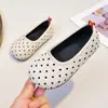 Zapatos de Cuero de Lunares para Niñas 2026 Otoño Nuevo Estilo Coreano sin Cordones Bailarinas de Princesa Versátiles para Niños