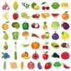 100 Piezas de Compra Directa Transfronteriza Frutas y Verduras Estilo Fresco Pegatinas Ins Graffiti Cuaderno Biy Pegatinas Impermeables para Niños