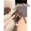 Primeiro Encontro Temporada Plush Retrô Touca Quente Pantufas de Pelo Feminino 2026 Novo Estilo Celebridade da Internet Sapatos Slip-on Loafers Sapatos de Algodão