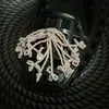 Acessórios de Flor de Sapato de Cristal Resistentes Estilo Coreano com Lantejoulas Bordadas, Franjas de Cristal Exquisite de Estilo Leve de Luxo