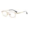 Gafas de Titanio Puro con Montura para Gafas para Miopía para Hombre, Montura Cuadrada Retro Literaria, Montura para Gafas Ópticas Terminadas para Mujer, Venta al Por Mayor del Fabricante