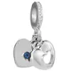 Panjia Nova Quente Diamante Azul Borboleta Amor Quadrado Diamante Salto Alto Miçangas DIY Pulseira Colar Acessórios Lote