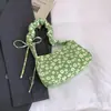 Bolso de axila de gran capacidad estilo coreano original para mujer, nuevo de verano, versátil para viajes, bolso de hombro de lona floral, bolso de tela de nicho
