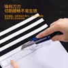 Cuchillo de Utilidad Grande para Deli al por Mayor 2043, Cuchillo para Cortar Papel con Bloqueo Giratorio, Azul/Amarillo, Duradero