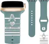 Adecuado para correa de silicona de apple watch de 38 mm, anillo decorativo, letra ABC, correa de silicona