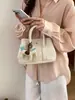 Bolso de Moda con Patrón de Lichi 2026 Nuevo Estilo Primavera/Verano Bolso Cruzado Fresco Versión Coreana Bolso de Hombro Informal para Viajes Diarios para Mujer