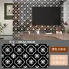 Pegatinas de Pared Blancas Gruesas a Cuadros Mármol Imitación Decoración Renovación Tienda de Inodoros Papel Tapiz Autoadhesivo Impermeable Pegatinas para Azulejos