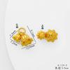Colgante de hoja de capullo de flor de loto de oro de arenas antiguas que conserva el color, accesorios de joyería DIY, collar, pulsera, cadena de clavícula, accesorios para mujer