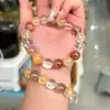 Nuevo popular pulsera de cuentas múltiples de cristal natural DIY cristal exquisito pulsera de cristal de alta gama suministro para transmisión en vivo