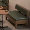 Mesa y silla de madera maciza para uso comercial, para ocio, negociación, té con leche, restaurante, cafetería, mesa de comedor, pared, asiento de tarjeta, sofá