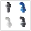 Conector Flexível de Entrada/Saída de Água com Cotovelo de PVC, Rosca Interna/Externa Estendida, Caixa de Rotação Rápida, Acessório de Filtro de Fundo para Aquário