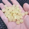 Imitação de contas redondas Xiuyu amarelas Contas soltas de jade Contas de quartzo gelo Contas de jade rocha acessórios para pulseira colar DIY joias contas