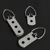 Anillos Colgantes Gruesos de Alambre Plateado, Ganchos Grandes para Cuadros, Ganchos para Marcos de Espejo, Ganchos Ocultos para Colgar, Ganchos Colgantes Gruesos de Alambre con Dos Ojales, Ganchos para Punto de Cruz y Pintura Tradicional China