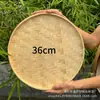 Produtos de Tecelagem de Bambu, Peneira de Bambu, Cesta de Secagem Sem Furos, Pá de Lixo Redonda, Placa de Bambu para Pintura, Decoração Artesanal para Jardim de Infância, Bandeja de Teto
