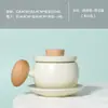 Taza con infusor de té con separación de té y agua, taza personal de cerámica para té y café, vaso de agua para oficina, regalo de alto valor estético