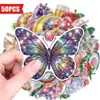 Compra Directa Transfronteriza [con Certificación Ce.Cpc] 50 Piezas de Pegatinas Disco Y2K Retro de Frutas, Comida y Animales