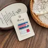 Grampo de Cabelo Azul Denim Xadrez Laço de Renda Coração de Tecido Clip BB Acessórios para Cabelo Quebrado na Testa Lado