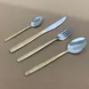 Conjunto de Talheres Série Aço Inoxidável 410 Atacado Hotel Comida Ocidental Colher de Café Colher de Chá Garfo de Chá Colher de Sobremesa