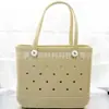 Bolso de Playa Eva con Agujeros Bolso de Mano Bolsa de Natación Color Caramelo Cesta de Compras Bolsa Estilo Camping al Aire Libre Bolso Tote de Gran Capacidad