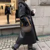 Europeo y Americano Transfronterizo Cálido Solapa Cruzada Transfronterizo Puro Europeo y Americano Abrigo Extendido Aliexpress Piel Integrada Calle