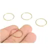 Pendientes sencillos europeos y americanos Accesorios de latón DIY Anillo de cobre sin costuras Pendientes redondos hechos a mano Marco para pendientes con clip Colgante