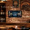 Placa de Licencia de Lata Estilo Vintage Cruzada Pintura Decorativa Arte de Pared Vintage Adorno Colgante Adornos de Lata Pintura de Lata