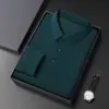 Nueva camisa polo para hombre con estampado de piña, camiseta de manga larga, camiseta interior de malla de color liso, ropa para hombre de exportación transfronteriza