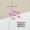 Coração de Pêssego Fofo Tinta Pingando Óleo Liga Metálica Feito à Mão DIY Contas Soltas Corrente para Celular Colar Acessórios de Joia para Cabelo