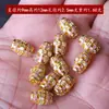 Cuentas Barril Esmalte Cloisonné Chapado en Cobre 18K Cuentas Espaciadoras Pulsera Joyería con Cuentas Accesorios Materiales Hechos a Mano para Bricolaje Cuentas Barril Esmaltadas Cocidas