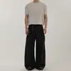 Pantalones Casuales Sueltos con Estampado de Lino de Nicho Retro Americano para Hombres y Mujeres, Mezcla Tr, Diseño de Doble Pinza para Viajar, Pantalones Largos