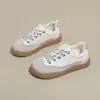 Tênis Brancos Novos Estilo Coreano Ins para Estudantes do Sexo Feminino Outono 2026, Sapatos Casuais com Solado Grosso que Aumentam a Altura Xq-S2650-1