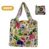 Nova Bolsa de Compras de Poliéster de Grande Capacidade Supermercado Compras de Mercearia Dobrável Pronta Bolsa de Mão Ecológica Moda Bolsa de Mão Estampada