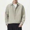 Camisa de Manga Larga con Patrón de Burbujas Retro Colorido Chaqueta para Hombre 2026 Nuevo Otoño Casual Holgada Talla Grande Versátil Cárdigan