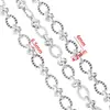 Aço inoxidável Oval Em Relevo Clipe Cadeia Ins Moda Handmade Cadeia Grossa DIY Pulseira Clavícula Cadeia Jóias Acessórios