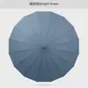 Nuevo modelo paraguas de doble persona reforzado simple estilo coreano de mango largo, paraguas recto artístico resistente al viento estilo bosque para estudiante