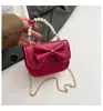 Bolso Cruzado Transfronterizo 2026 Estilo Nuevo Simple Casual Cuadrado Pequeño con Lazo, Bolso Cruzado de Moda Tendencia para Mujeres
